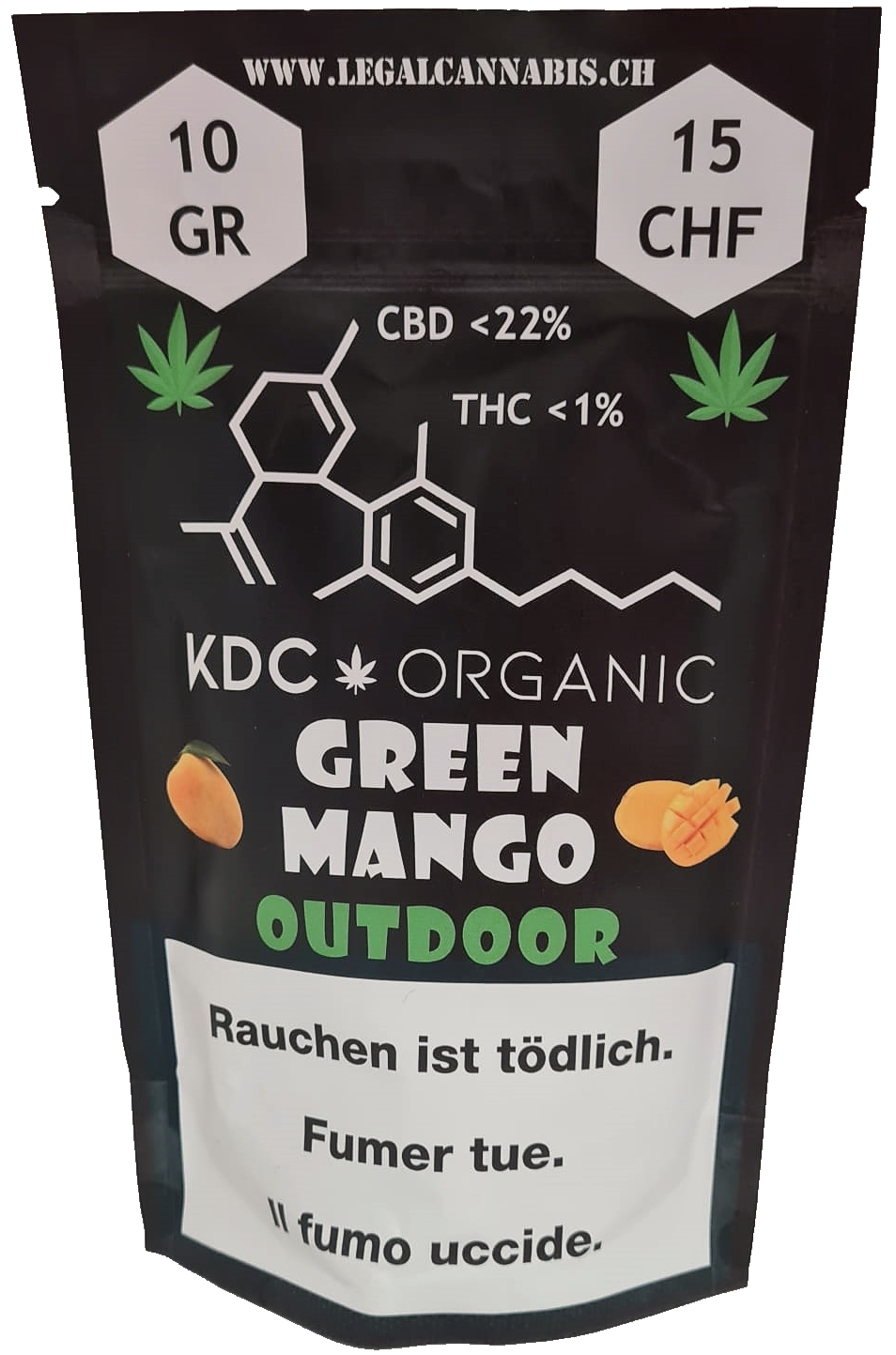 Fleurs de CBD KDC Organic Green Mango OUTDOOR – Image 3