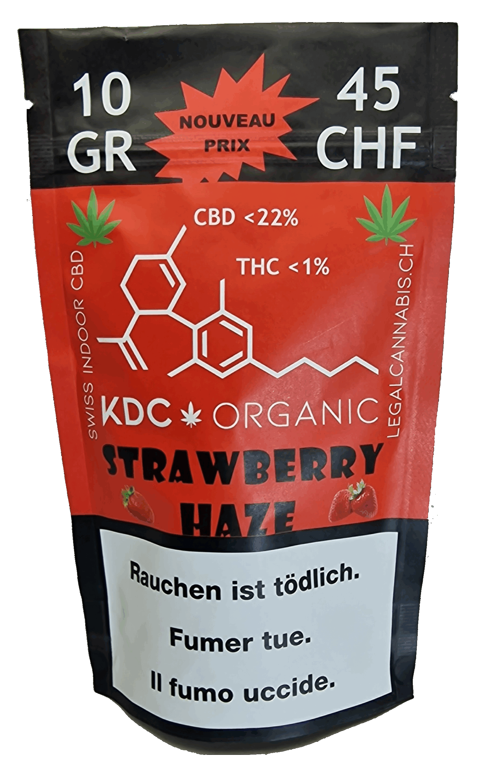 Fleurs de CBD KDC Organic Strawberry Haze INDOOR – Image 4