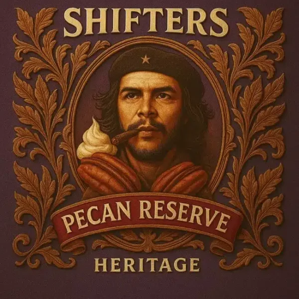 E-liquide Shifters – Pecan Reserve Heritage longfill 20/60ml (Extrait naturel de tabac Virginia, Crème fouettée, Beurre de pécan, Vanille custard)